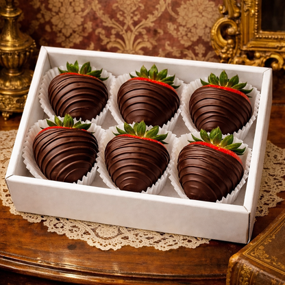 6 CHOCOLATE STRAWBERRY GIFT BOX