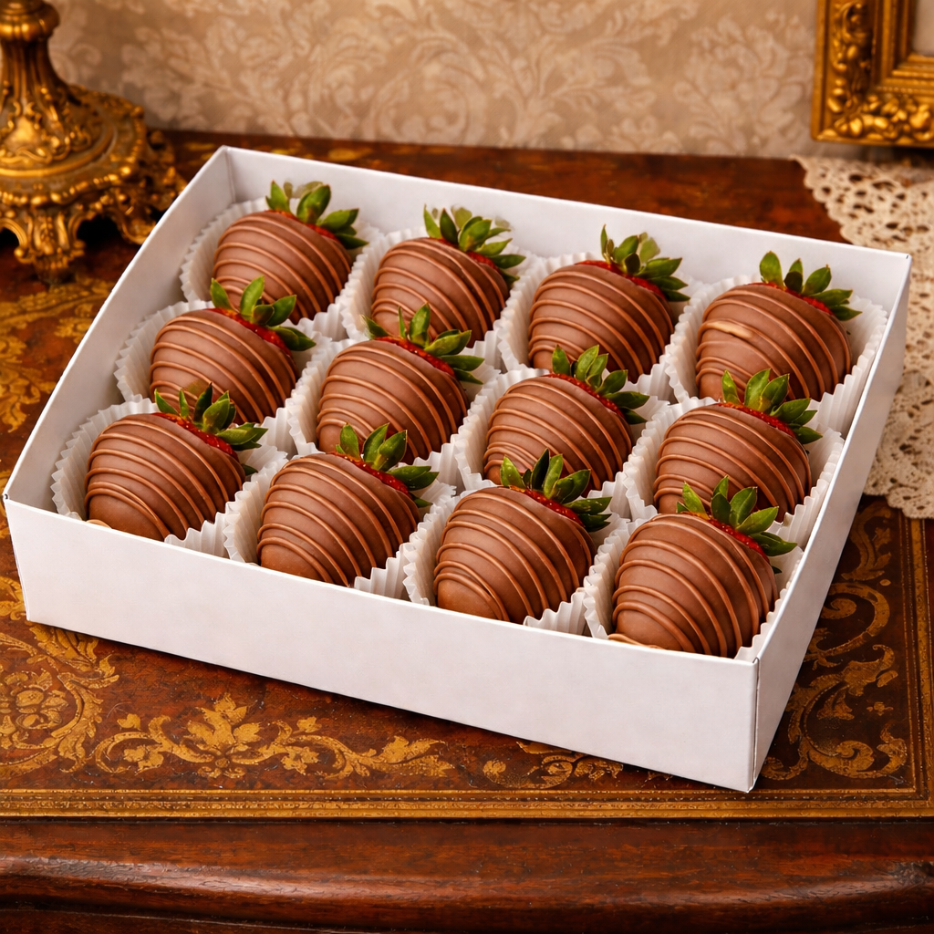 12 CHOCOLATE STRAWBERRY GIFT BOX