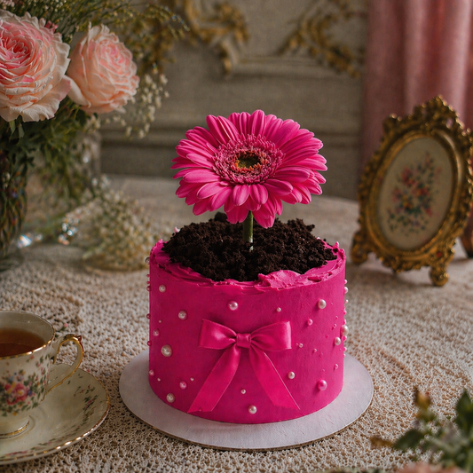 SWEET FLOWER POT CAKE